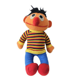 Vintage 1984 Sesame Street 11" Ernie 72900 Plush Doll Stuffed Animal Toy Muppets